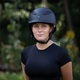 BACK ON TRACK LYNX II RIDING HELMET, SMOOTH BLACK